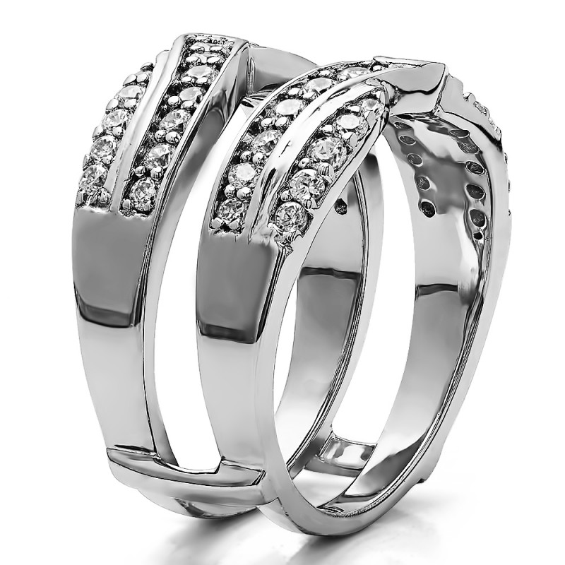 TwoBirch Ring Guards - 1.01 Ct. Infinity Bypass Engagement Ring Guard