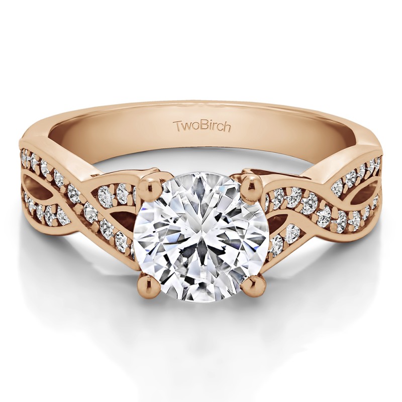 Twisted Shank Engagement Ring Bridal Set (2 Rings) (2.14 Ct. Twt
