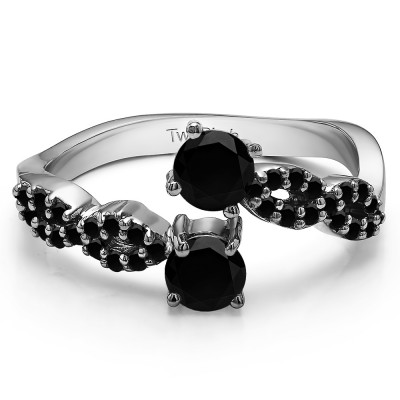 0.94 Carat Together 4Ever:  Infinity TwoStone Ring by TwoBirch