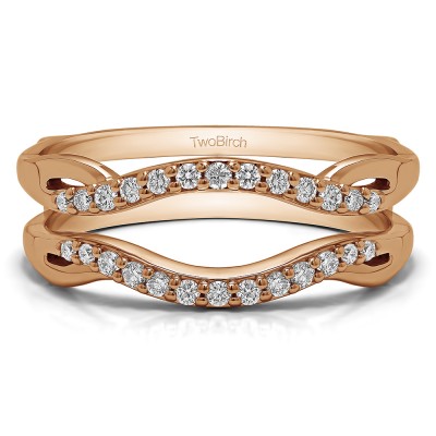 0.23 Ct. Contour Ring Jacket in Rose Gold
