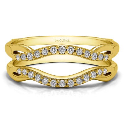 0.23 Ct. Contour Ring Jacket in Yellow Gold