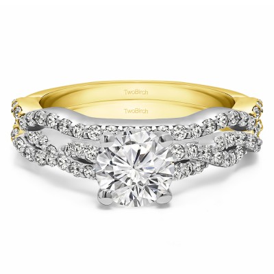 Round Infinity Engagement Ring Bridal Set (2 Rings) (1.75 Ct. Twt.)