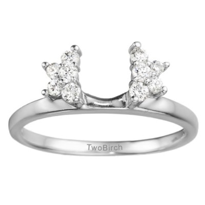 0.26 Ct. Prong Set Star Solitaire Ring Wrap
