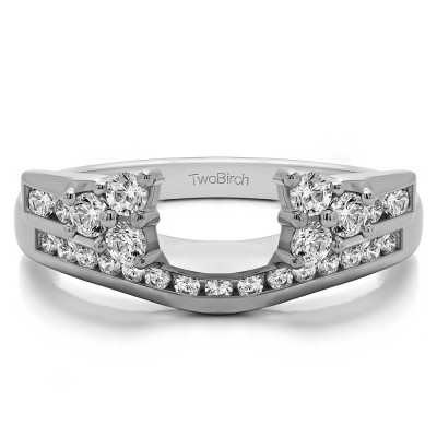 0.5 Ct. Round Cluster Anniversary ring wrap