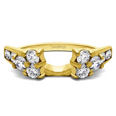 1 Ct. Cluster ring wrap in Yellow Gold