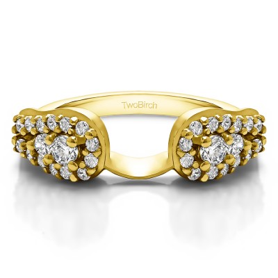 0.49 Ct. Fishtail Ring Wrap Enhancer in Yellow Gold