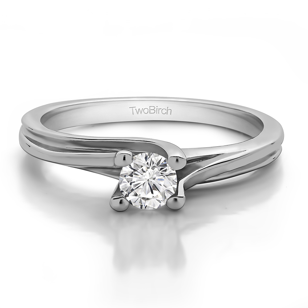 BYPASS SOLITAIRE ENGAGEMENT RING