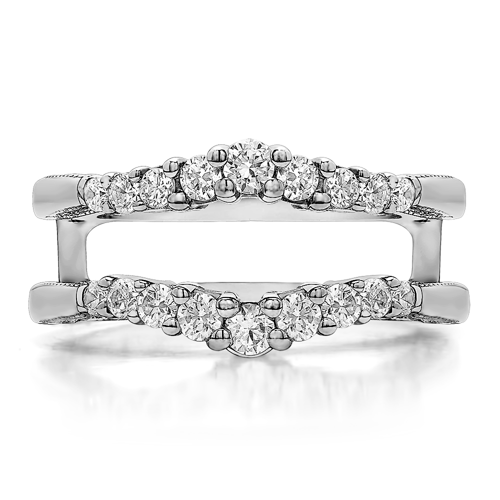 0.71 Ct. Vintage Ring Guard with Filigree Designs