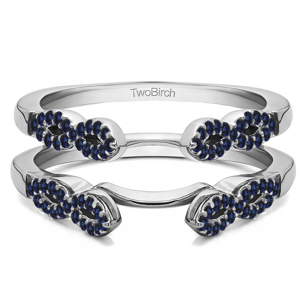 0.38 Ct. Sapphire Infinity Ring Guard Enhancer