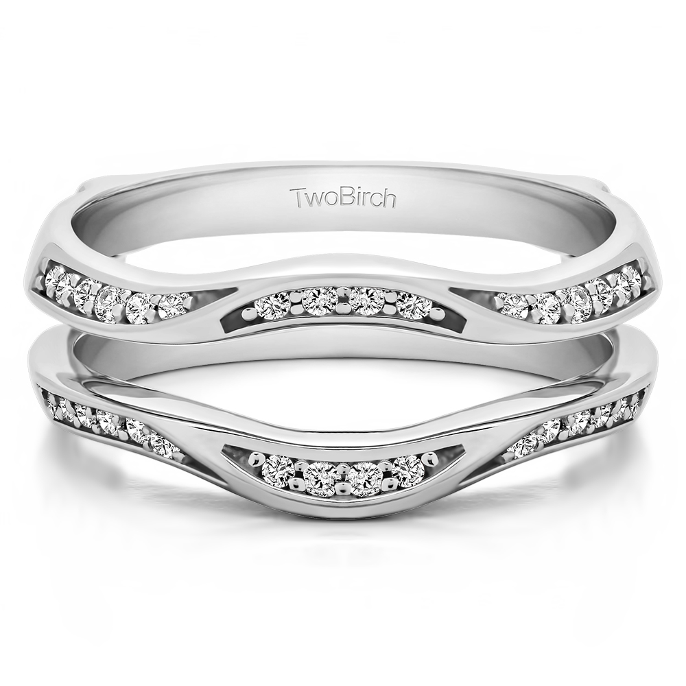 TwoBirch Ring Guards 0.24 Ct. Curved Ring Guard
