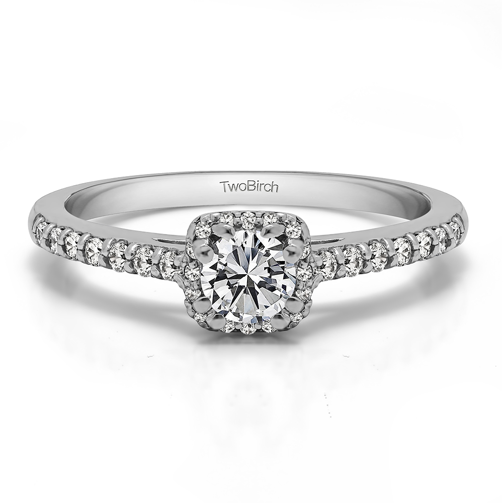 1.06 Ct. Classic Round Halo Engagement Ring