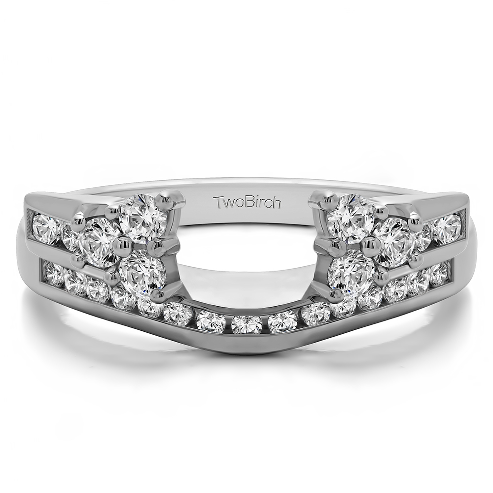 TwoBirch Ring Wrap 0.5 Ct. Round Cluster Anniversary ring wrap