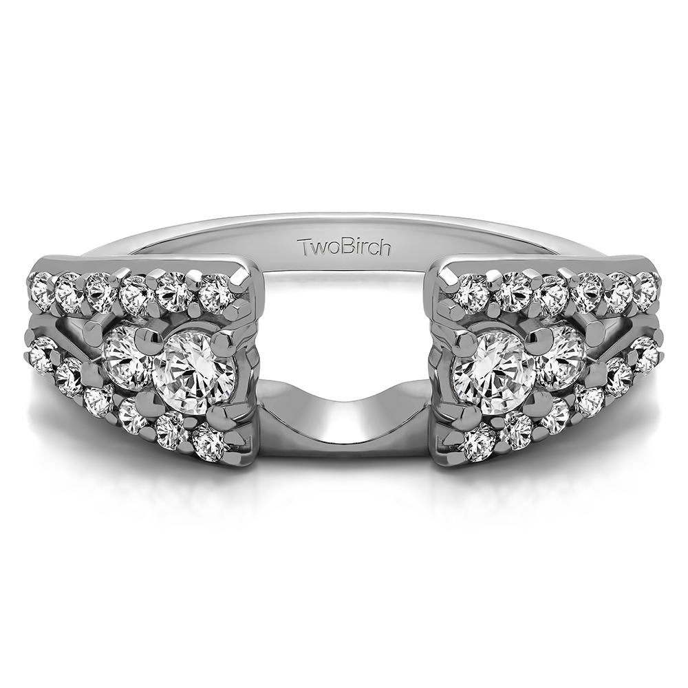 TwoBirch Ring Wrap 0.44 Ct. Triple Row Round Ring Wrap